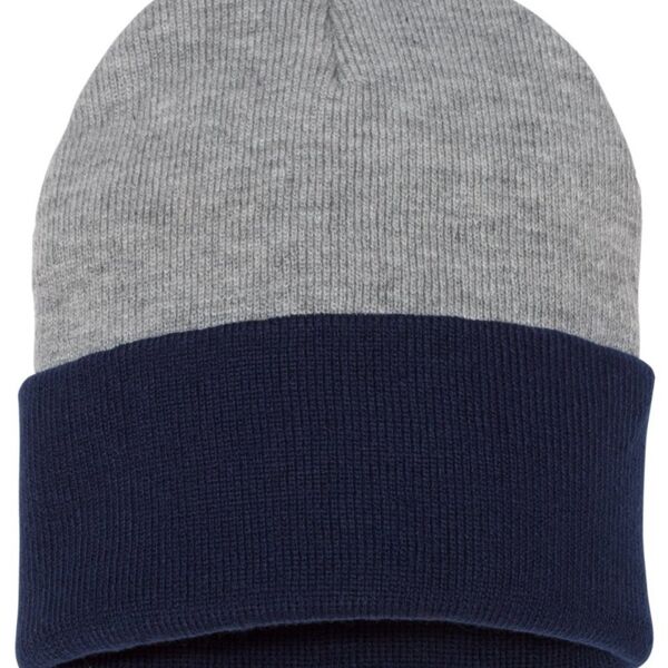 Colorblocked 12" Cuffed Beanie Thumbnail